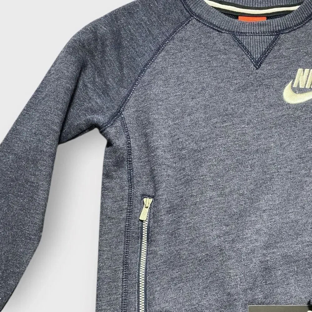 Nike Sportswear Club Fleece Big Kids Crew-Neck Sweatshirt Boys size 6 New NWT